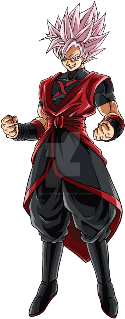 Fanartbadass Xeno Goku Black Artwork By Thanachote-nick - Goku Black Xeno Goku (752x1063), Png Download