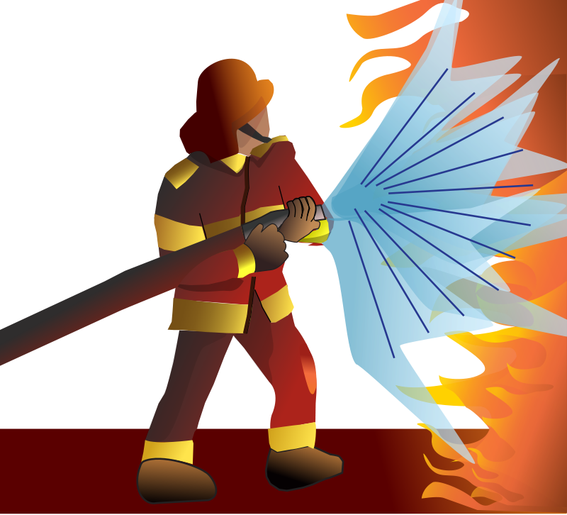 Art Fireman - Fire Rescue Firefighter Clipart (800x726), Png Download