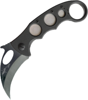 Karambit, Black-t Finish, Plain Psd - Emerson Karambit (353x400), Png Download