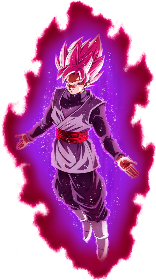 Majin Goku Black Super Saiyan Rose (480x858), Png Download