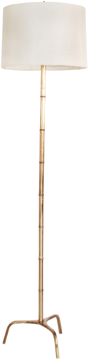 Gold Leaf Bamboo Floor Lamp - Lampshade (800x800), Png Download