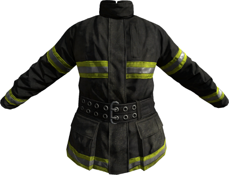 Firefighter Jacket - Fire Jacket 3d Model (471x360), Png Download