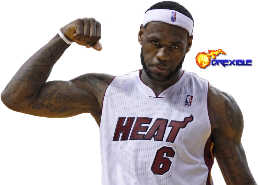 Png Royalty Free Library James Render By Drexible On - Lebron James In Miami Uniform (1024x640), Png Download