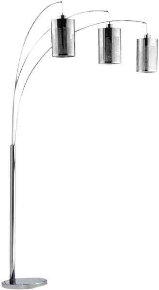 Image For New York Chromed Metal Floor Lamp From Brault - Tap (519x804), Png Download