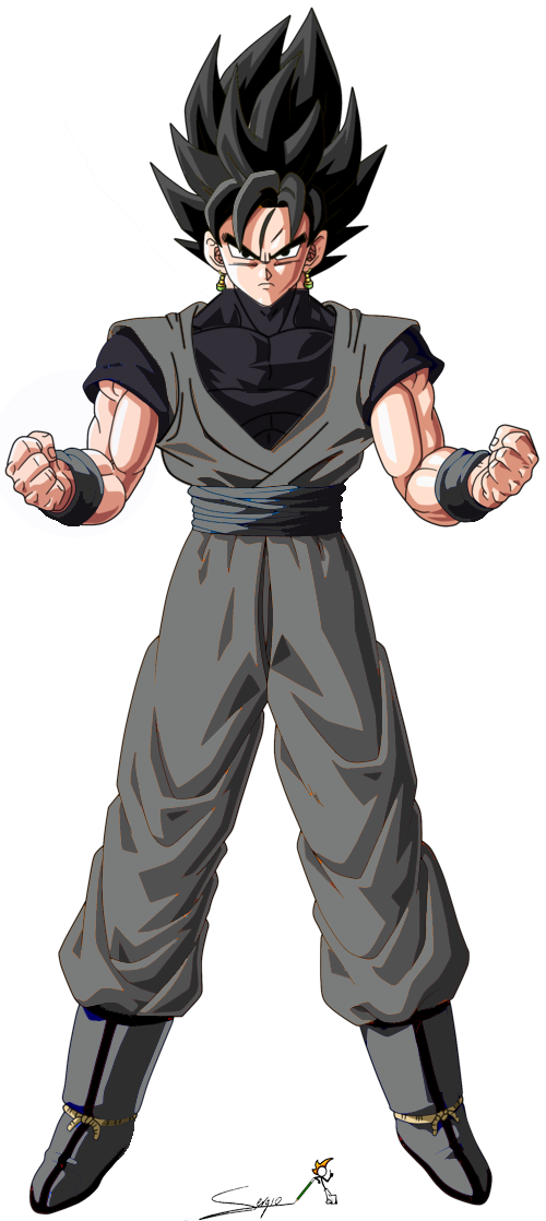 No Caption Provided - Goku And Goku Black Fusion (500x1118), Png Download