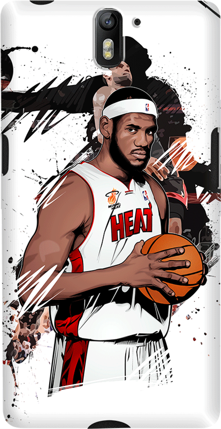Dailyobjects Lebron James Back Cover For Oneplus One - Coque Lebron James Iphone6 (1080x1920), Png Download