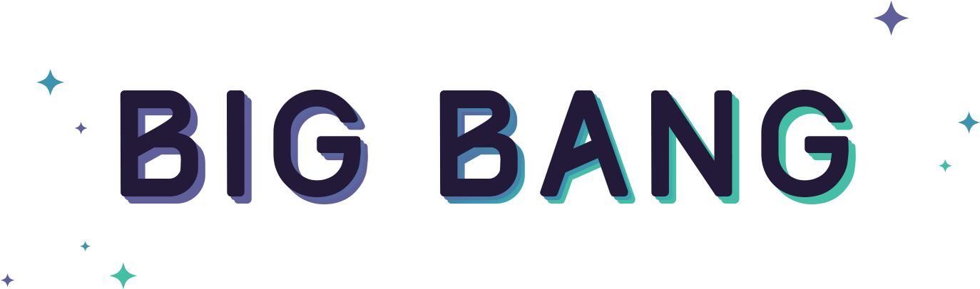 Big Bang Log - Big Bang Science Png (1391x420), Png Download