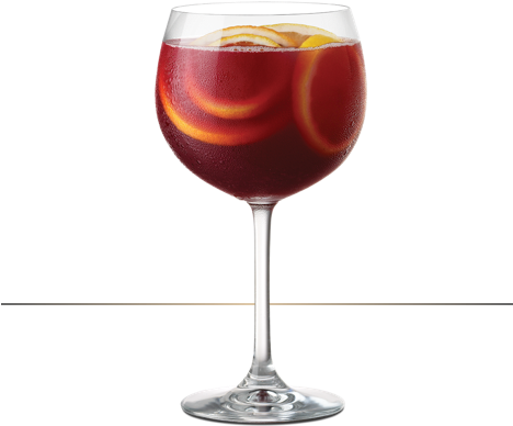 Tuaca Sangria Recipe Detail Line - Glass Of Sangria (580x580), Png Download