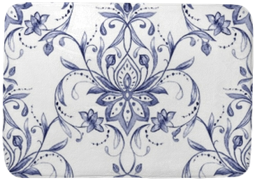 Paisley Seamless Pattern, Watercolor Decorative Motif - Gülbahce: Her Yas Icin Boyama, Desen Ve Tezhip Tamamlama (400x400), Png Download