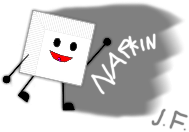 Napkin Fanart - Napkin (655x451), Png Download