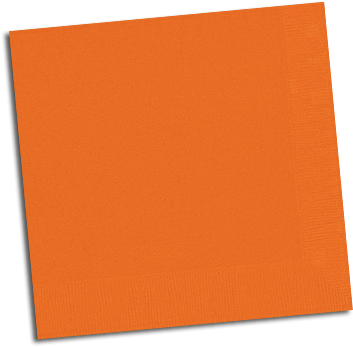 Orange Party Napkins K50 - Party (398x385), Png Download