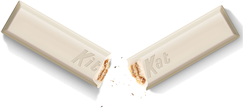 Kit Kat White Candy Bar - Plastic (500x500), Png Download