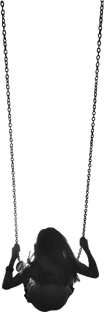 Girl On A Swing Png (498x750), Png Download