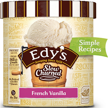 8 Out Of 5 Stars - Edy's Vanilla Bean (500x480), Png Download