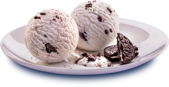 Cookies & Cream - Soy Ice Cream (992x376), Png Download
