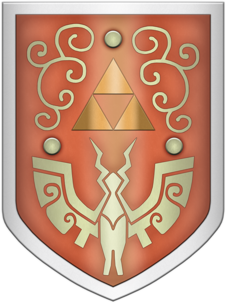 Ww Hero's Shield By Blueamnesiac And Also The Same - Link Shield Wind Waker (772x1034), Png Download