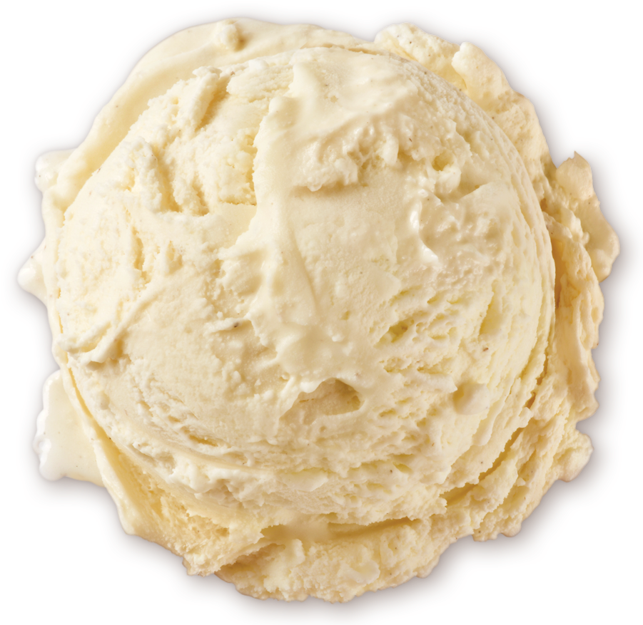 Homemade Brand Natural Vanilla Bean Ice Cream Scoop - Vanilla (900x900), Png Download