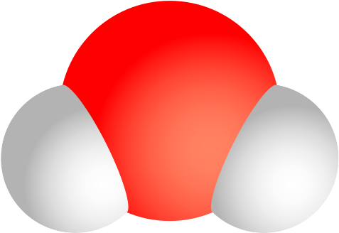 File - 500px-water Molecule - Svg - Water Molecule Png (500x360), Png Download
