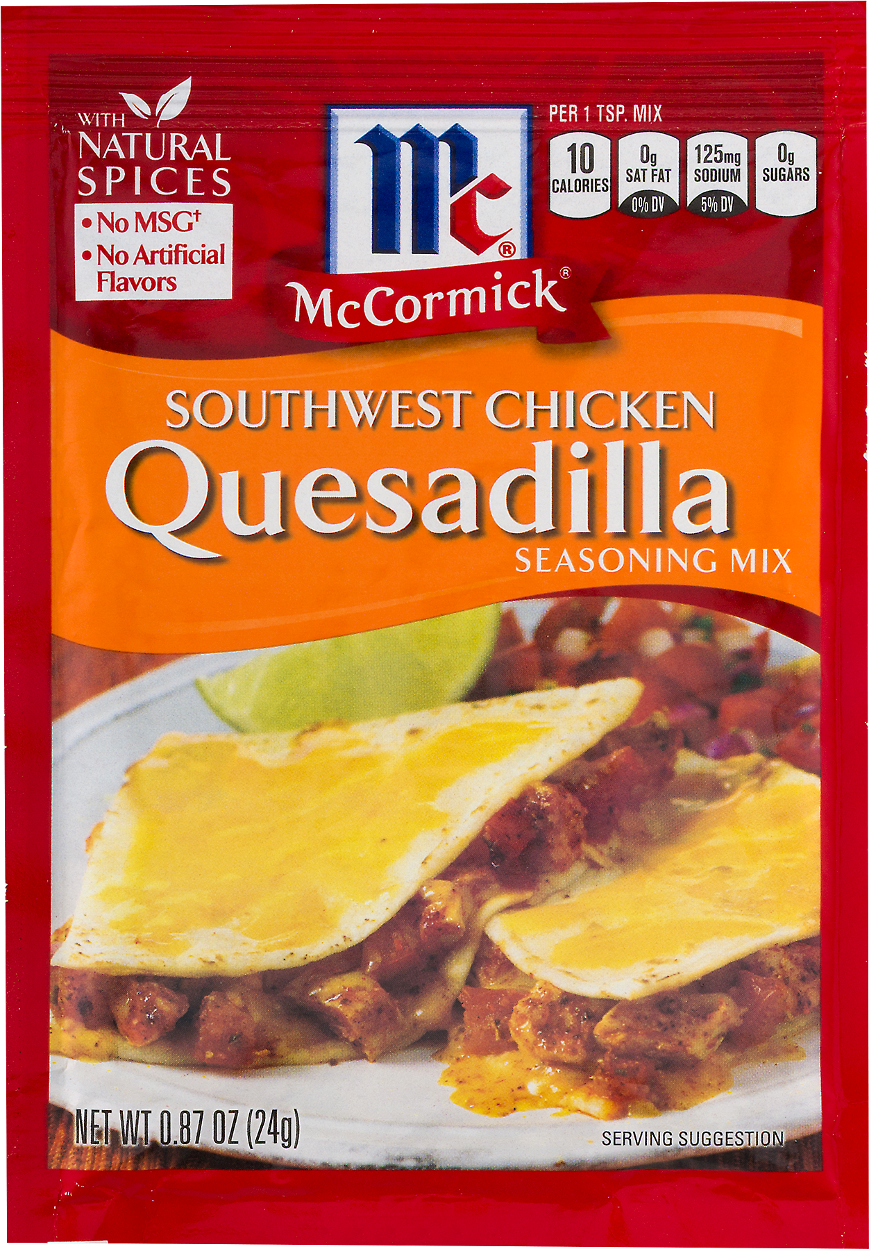 Mccormick Southwest Chicken Quesadilla Seasoning Mix, - Mccormick Quesadilla Mix (1800x1800), Png Download