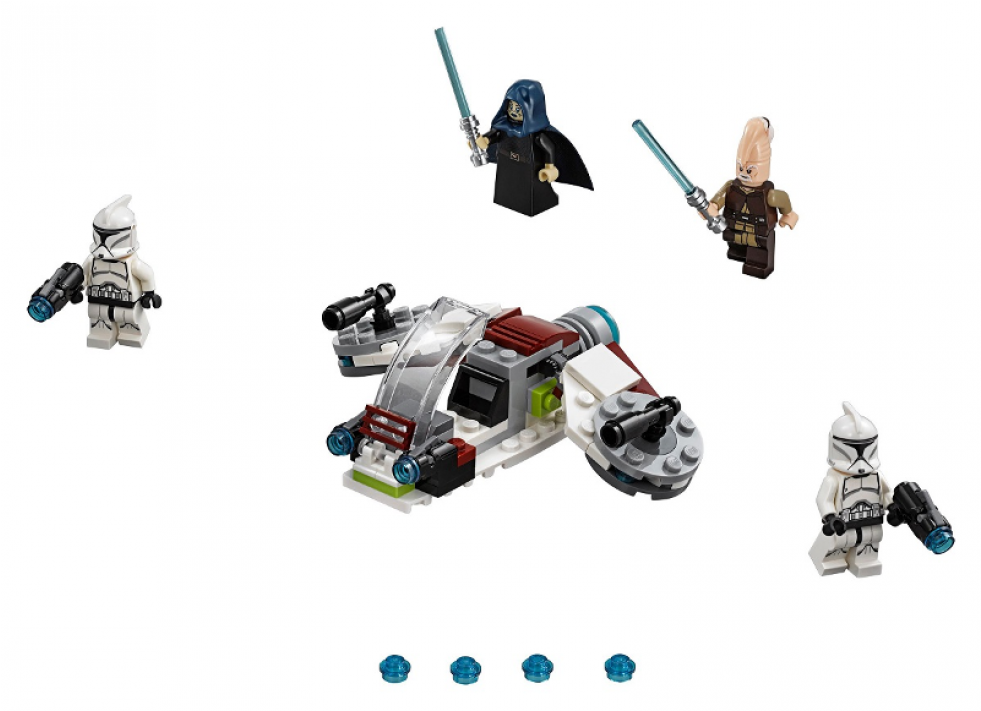 Lego Jedi And Clone Trooper Battle Pack (980x980), Png Download