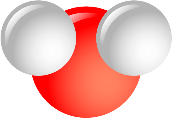Water Molecule Clipart (600x432), Png Download