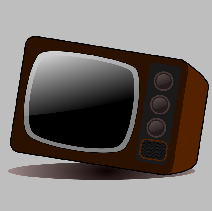 Download Old Television Clipart Television Show Clip - Cartoon Tv Side View (900x894), Png Download