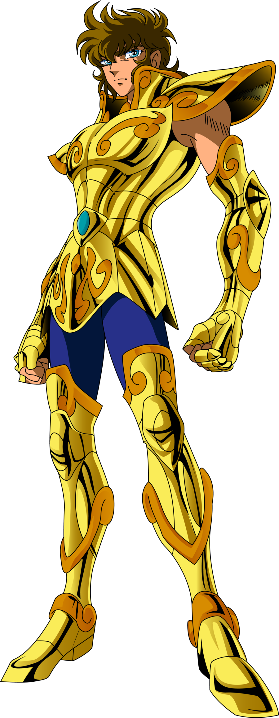 Aioria De Leo - Leo Caballeros Del Zodiaco (900x2314), Png Download