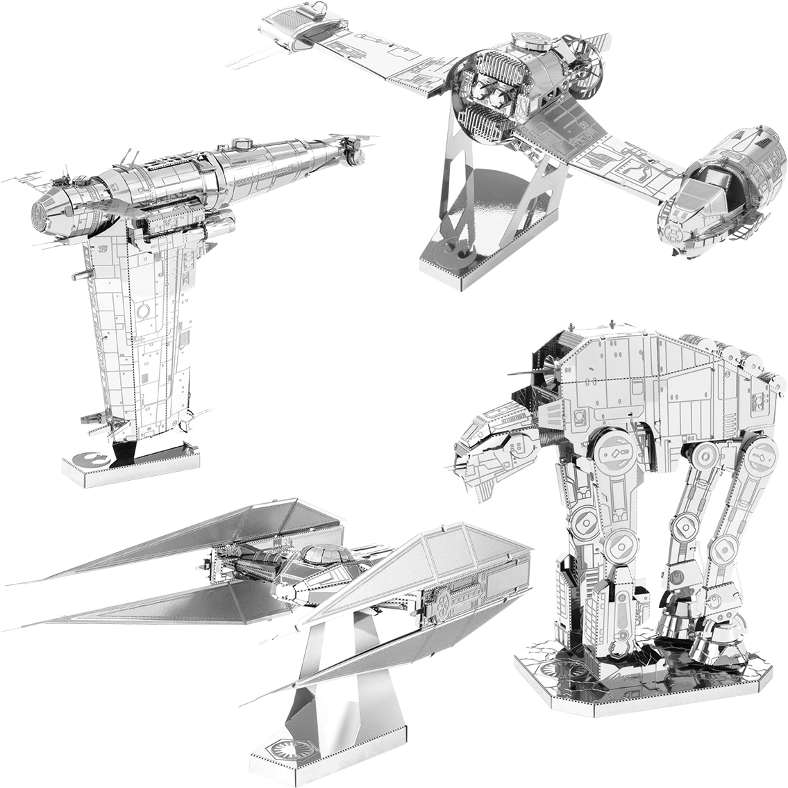 Picture Of Set Star Wars - Star Wars: The Last Jedi Metal Earth (1200x1200), Png Download
