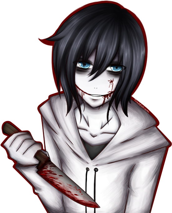 Jeff The Killer By Trahentium On Deviantart - Jeff The Killer Png (700x695), Png Download