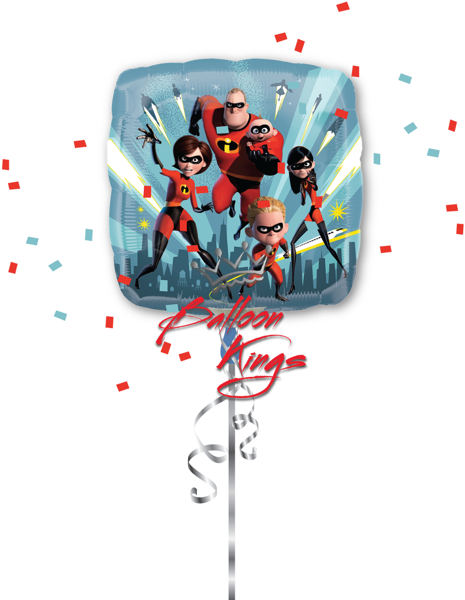 Incredibles - Incredibles 2 Balloons (1068x1280), Png Download