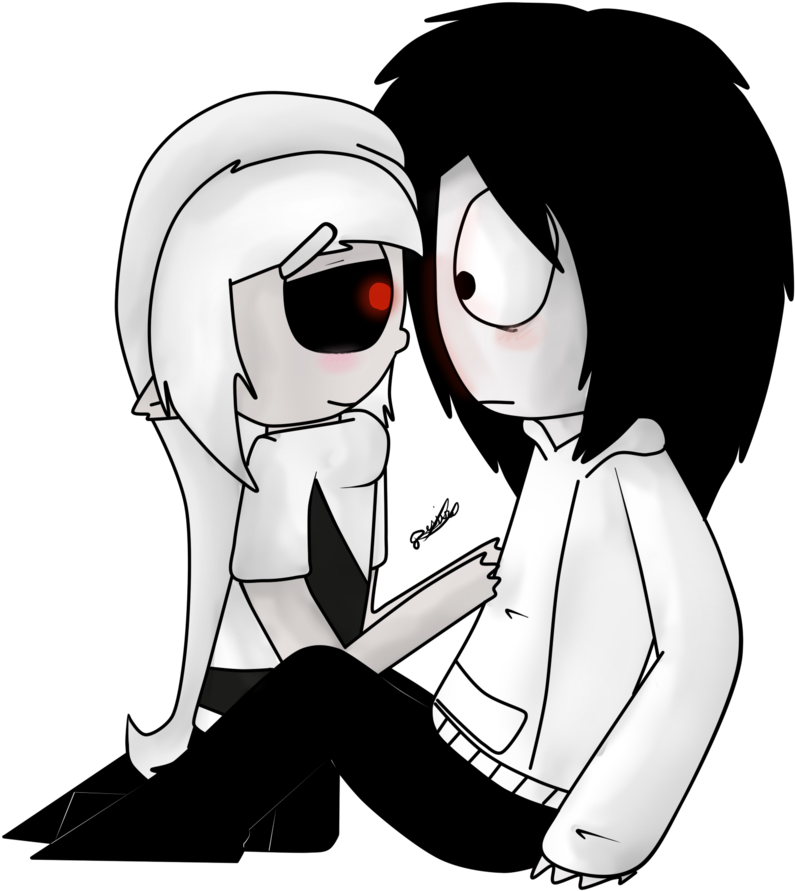 Little Jeff Puppy Eyes By Ask Jeff Teh Killer - Jeff The Killer And Ben Kissing (1024x1024), Png Download