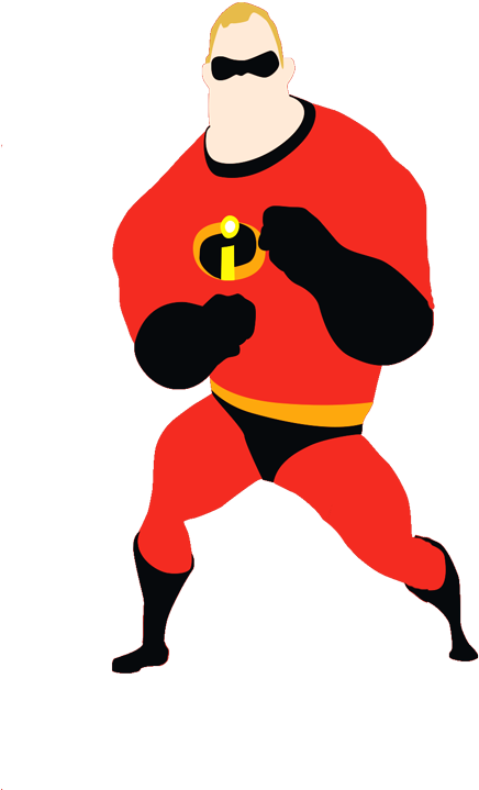 Mr Incredible In His New Red Uniform - Clipart Incredibles Png (500x739), Png Download
