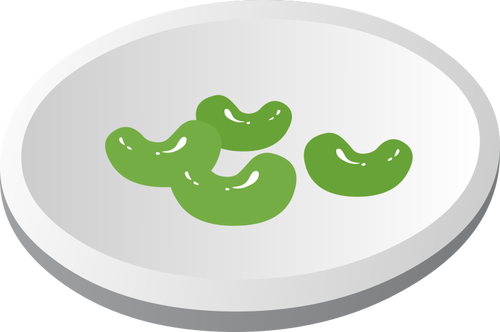 Green Bean Cliparts - Green Bean Clipart (500x332), Png Download
