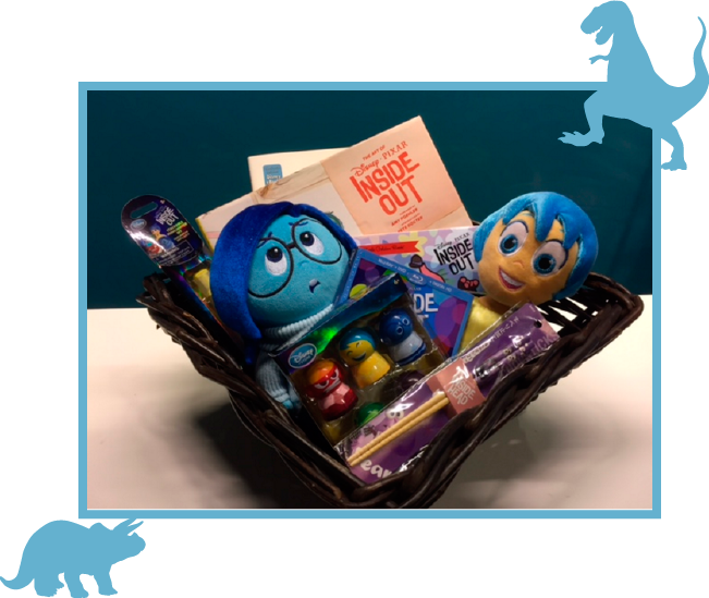 Exclusive Inside Out Swag Basket - Inside Out (651x549), Png Download