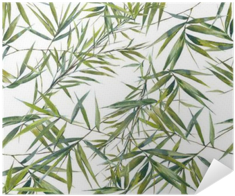 Watercolor Illustration Of Bamboo Leaves , Seamless - Blanc Naturals Anti Aging Vitamin C Serum Boo, Green (400x400), Png Download