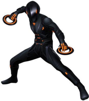 Rinzler Kh3d - Tron Legacy Rinzler Suit (350x396), Png Download