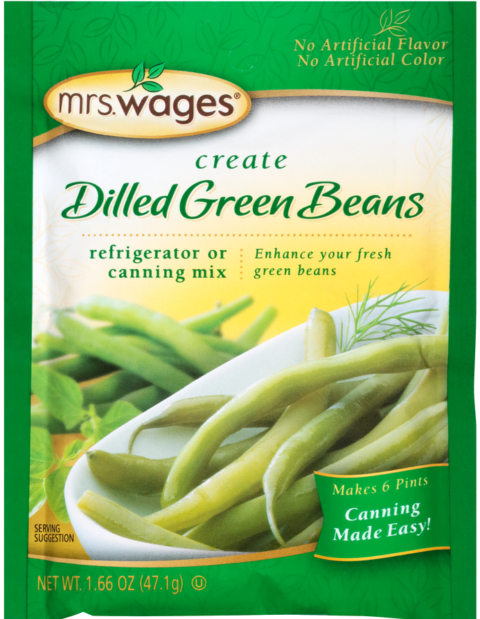 Wages® Dilled Green Beans - Mrs. Wages Dilled Green Beans Refridgerator Or Canning (900x892), Png Download