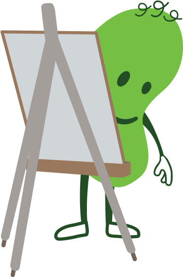 Green Bean Supports Little Ones, To Begin With Matching (500x581), Png Download