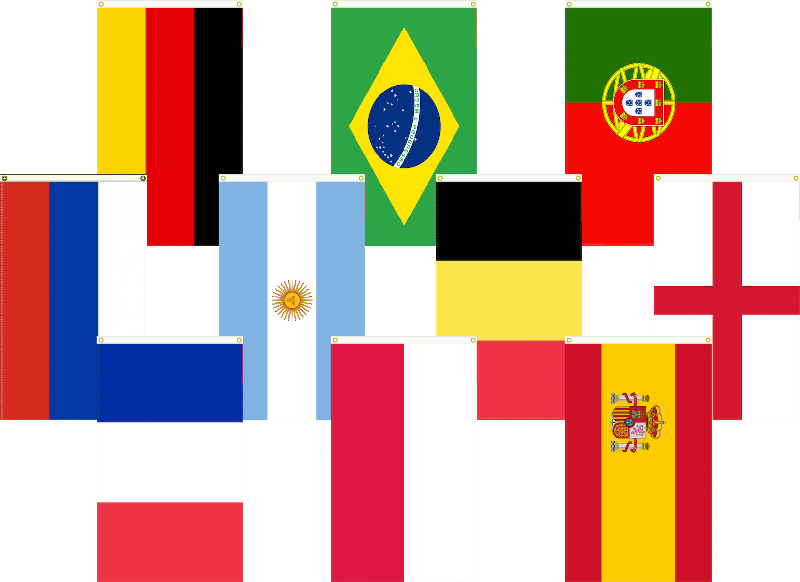 World Cup Flag Pack - Portugal Flag (800x582), Png Download