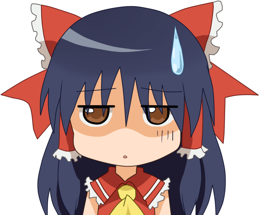 12510089 - >> - Reimu Facepalm (900x753), Png Download