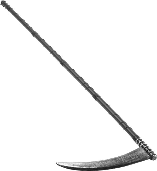 Grim Reaper Scythe Png - Grim Reaper Scythe (600x951), Png Download