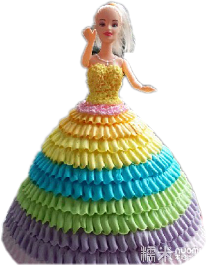 3d Barbie Doll Cake 3d-b36 - Cake (429x556), Png Download