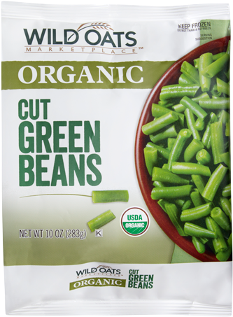 Wild Oats Cut Green Beans, 10 Oz (500x500), Png Download