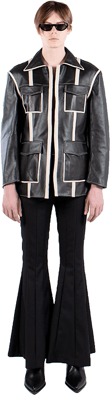 [pre-order] Black Leather Jacket (910x910), Png Download