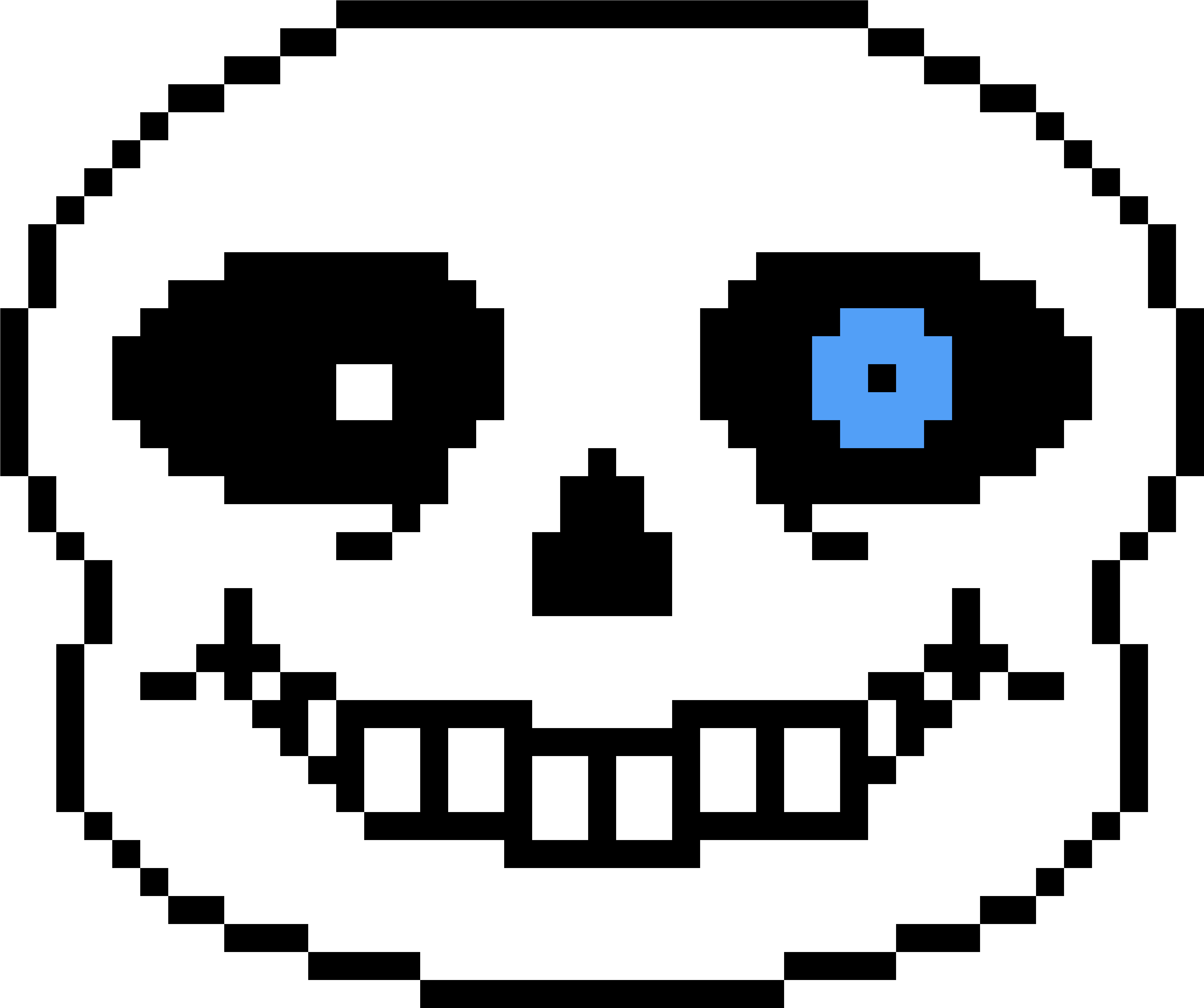 Resultado De Imagen Para Cara De Sans Undertale Faces - Undertale Sans Pixel Art (4500x3800), Png Download