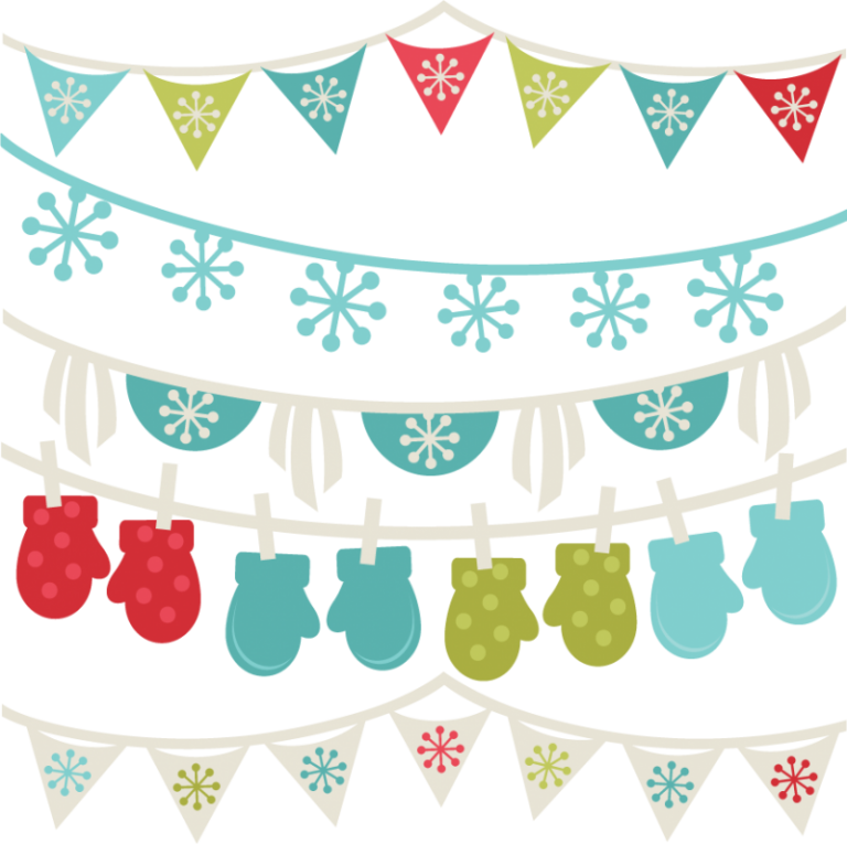 Free Winter Clipart Borders Winter Banners Svg Winter - Clipart Winter Banners (768x765), Png Download