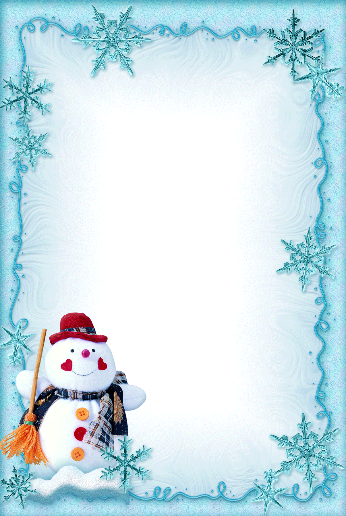 Christmas Frames, Christmas Snowman, Christmas Cards, - Christmas Background For Letters (1205x1795), Png Download
