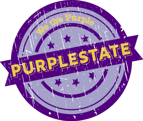Fin Purplestate Logo Distress Wtp 400px Hi Res - Logo (600x507), Png Download