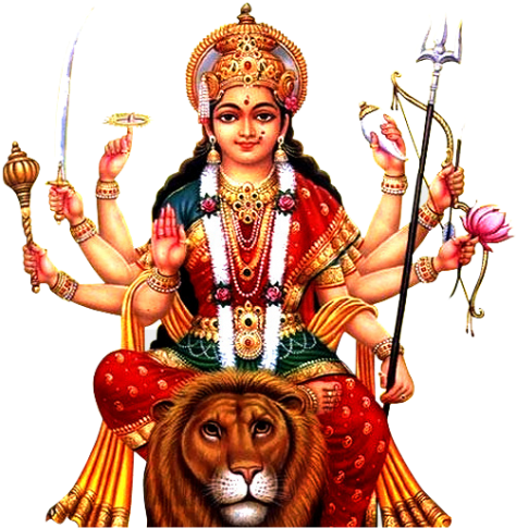 Free Png Goddess Durga Png Png Images Transparent - Happy Durga Puja 2017 (850x492), Png Download