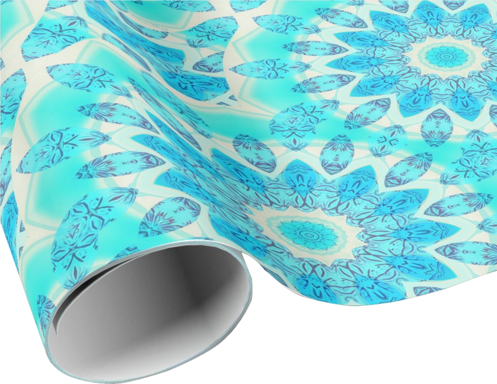 Blue Ice Goddess Crystals Of Love Mandala - Gift Wrapping (1596x1293), Png Download